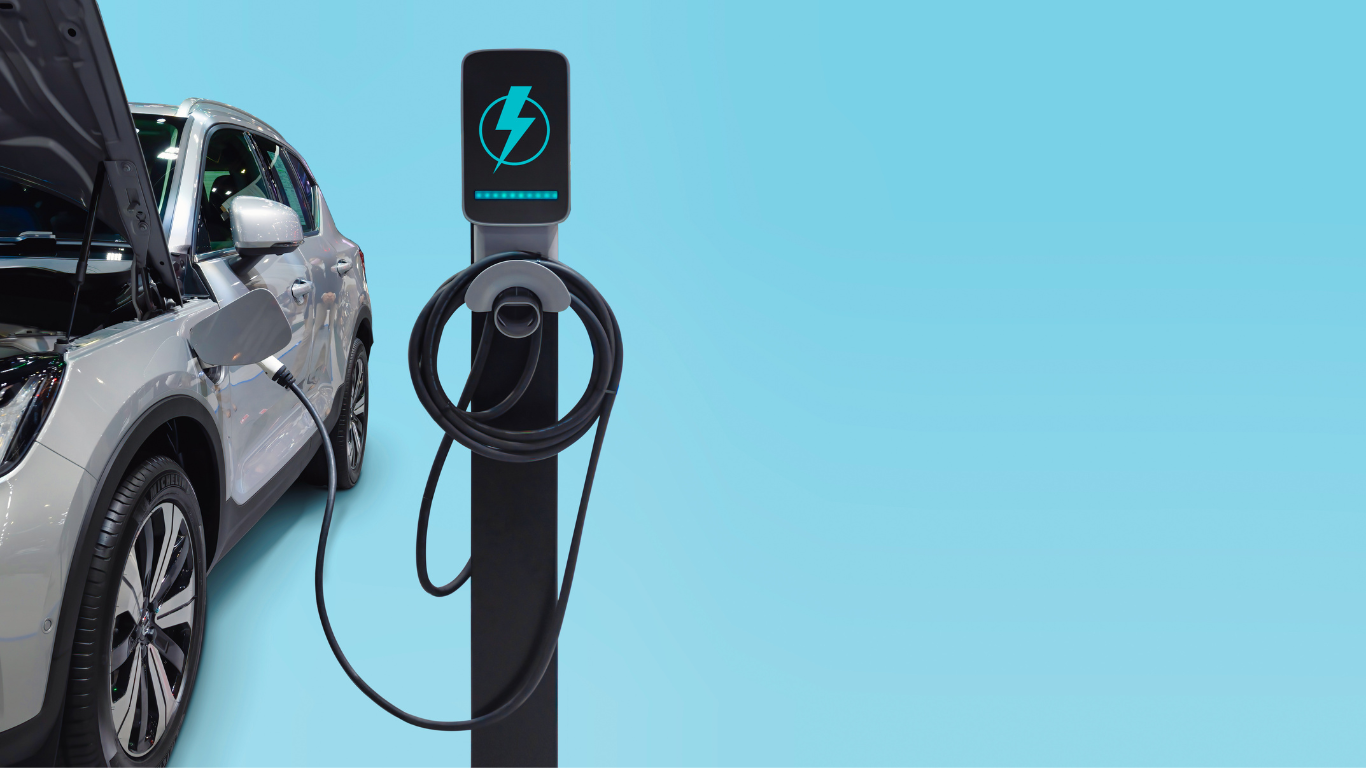 Electric car charging with station, EV fuel advance an modern ec